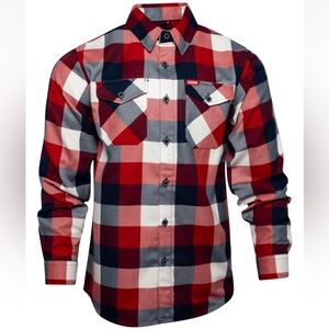 DIXXON Red, Bue, and White Checkered Shirt
